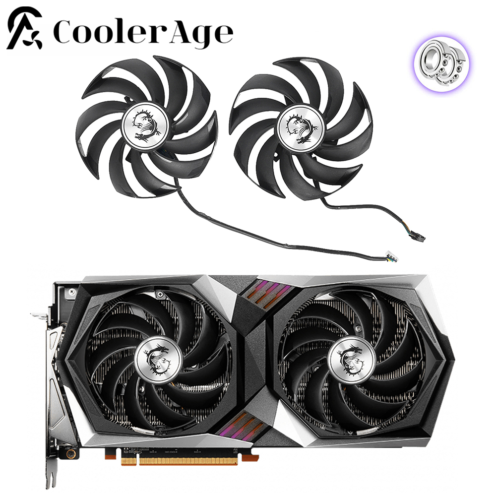 Rx 6700 Xt 12Gb Graphics Card - 95 мм PLD10010B12HH Замена вентилятора игровой